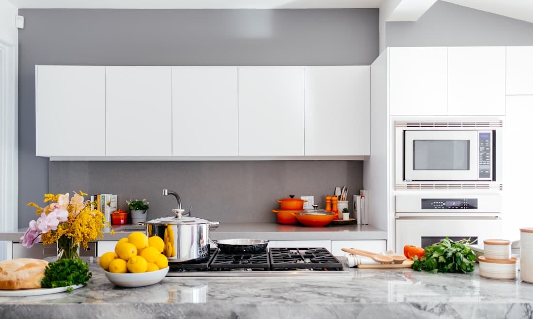 Minimal white kitchen essentials